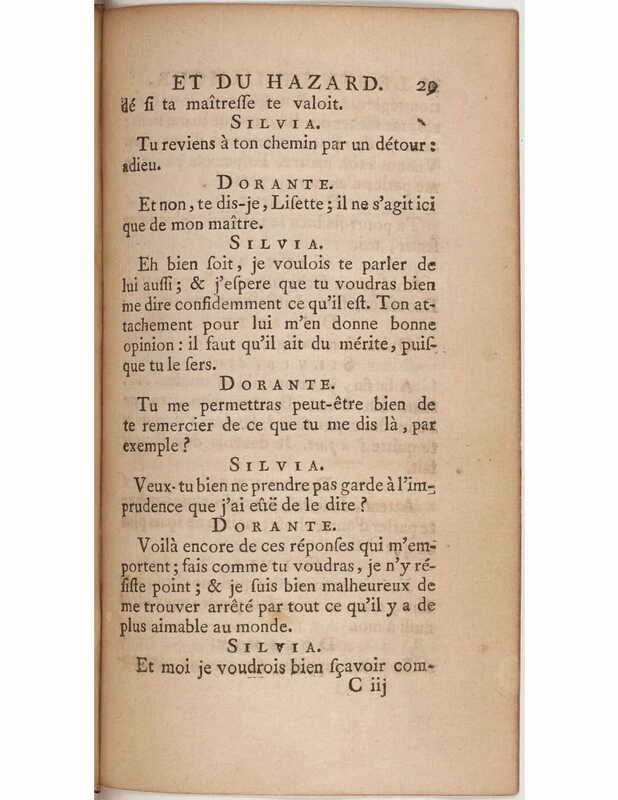 1730 : Le jeu de l’amour et du hasard