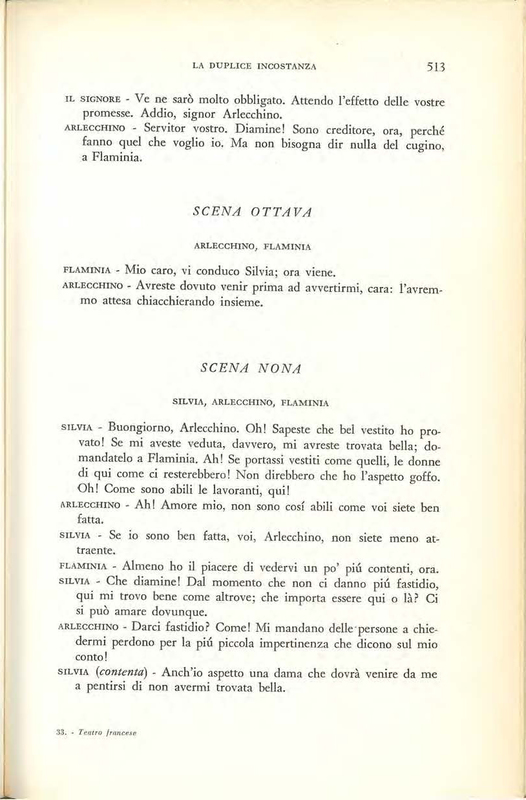 1959 : La duplice incostanza (Marcello Spaziani)