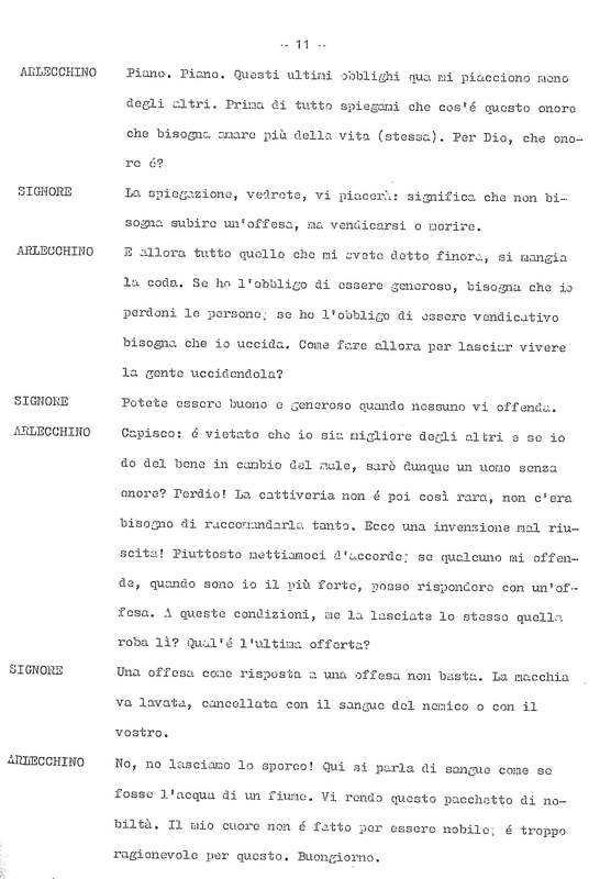 1978 : La doppia incostanza (Andrée Ruth Shammah) script