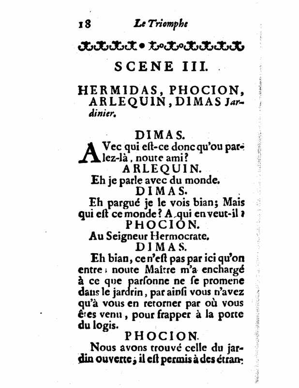 1732 : Le triomphe de l’amour