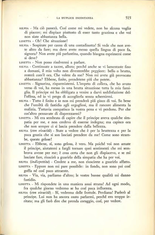 1959 : La duplice incostanza (Marcello Spaziani)