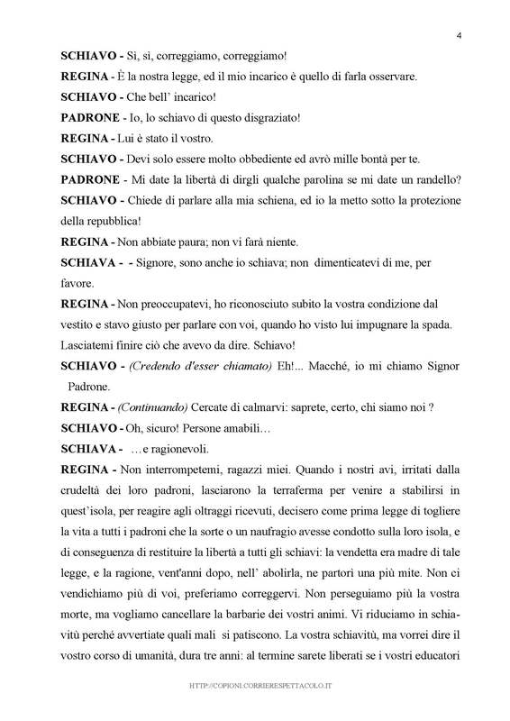 2016 [?] : L’isola degli schiavi [Traduction anonyme]