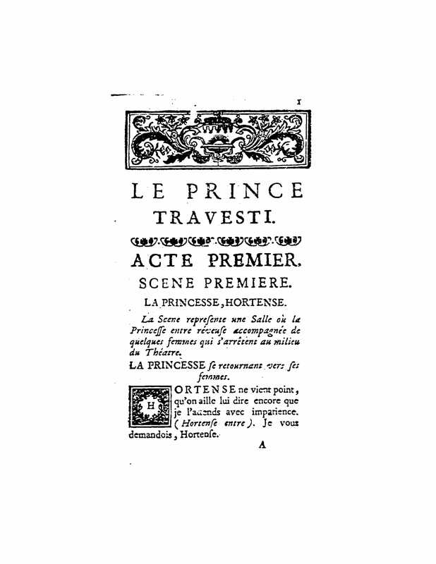 1727 : Le prince travesti