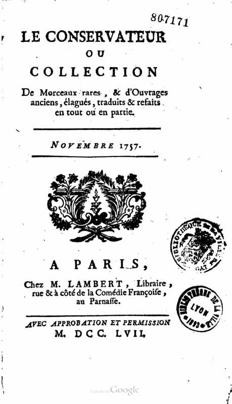 1757 : Les acteurs de bonne foi