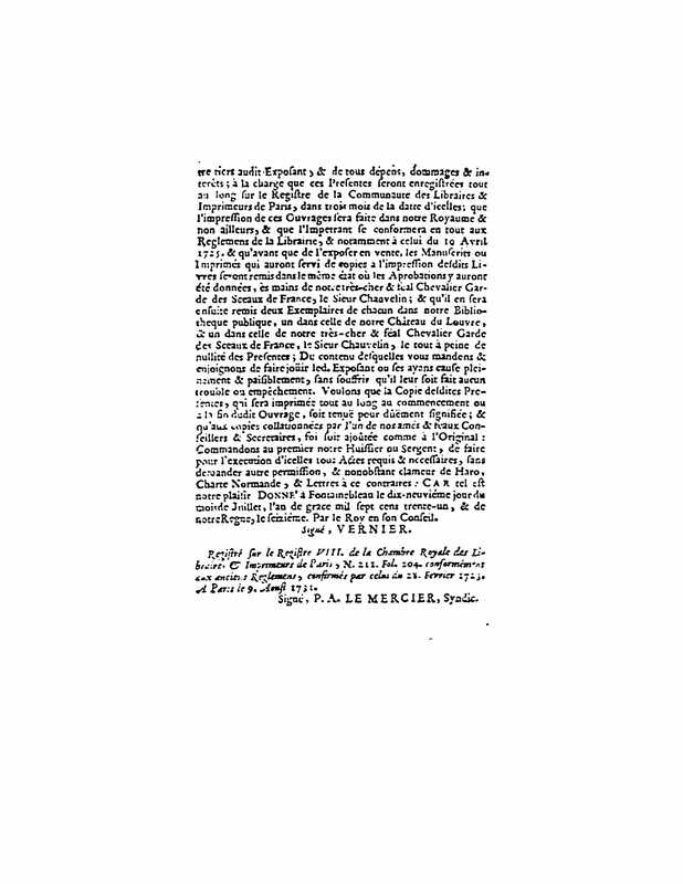 1732 : Les serments indiscrets