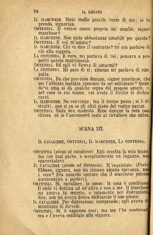 1907 : Il legato (Felicina Sacchetti Parvis)