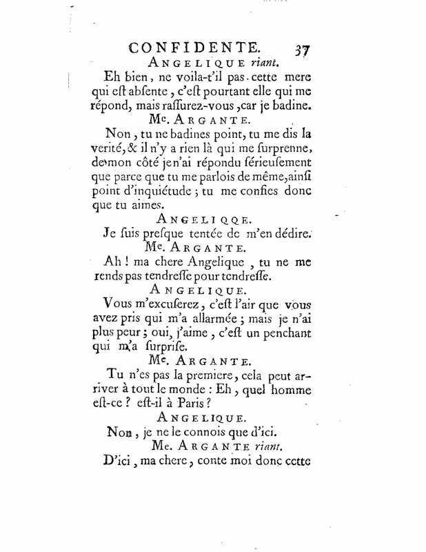 1735 : La mère confidente