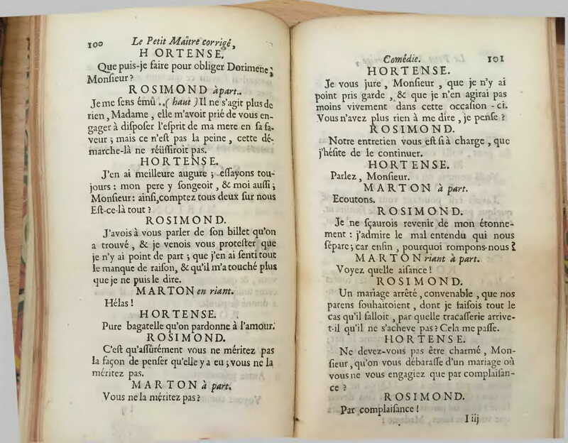 1739 : Le petit-maître corrigé