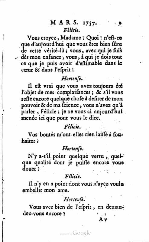 1757 : Félicie