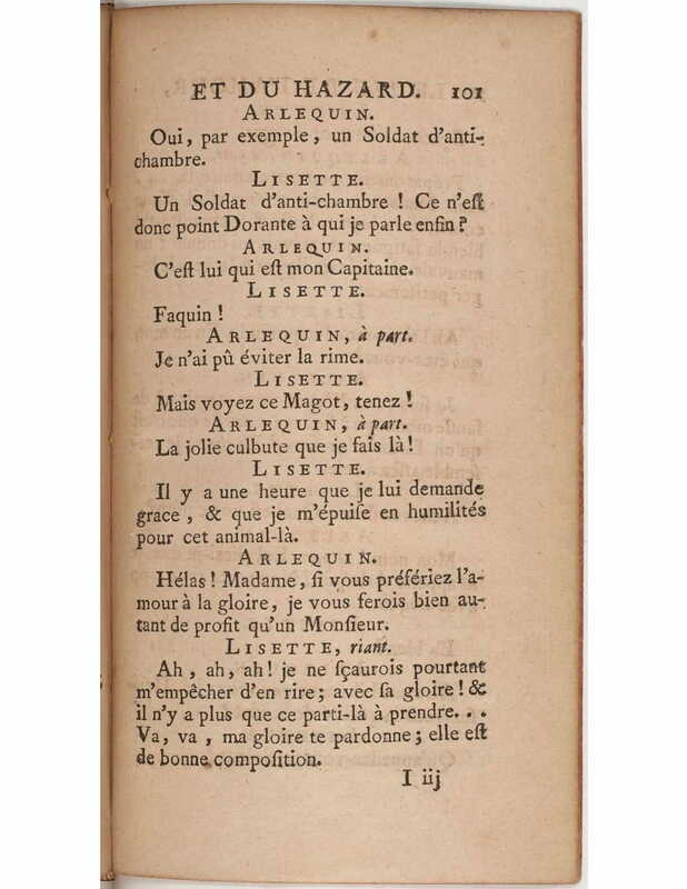 1730 : Le jeu de l’amour et du hasard