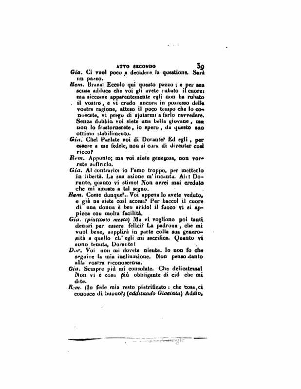 1833 : Le false confidenze