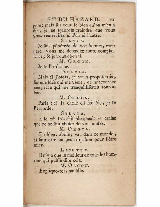 1730 : Le jeu de l’amour et du hasard