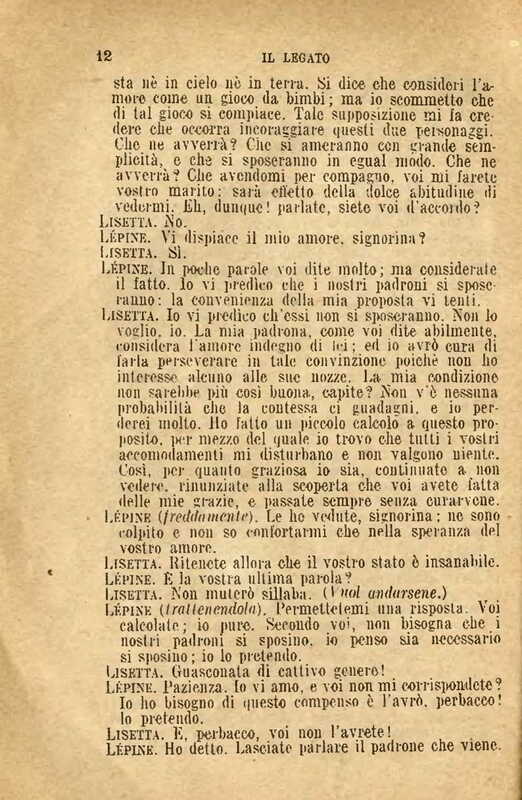 1907 : Il legato (Felicina Sacchetti Parvis)