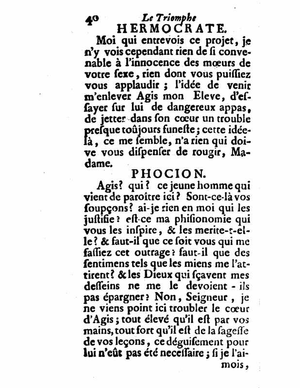 1732 : Le triomphe de l’amour