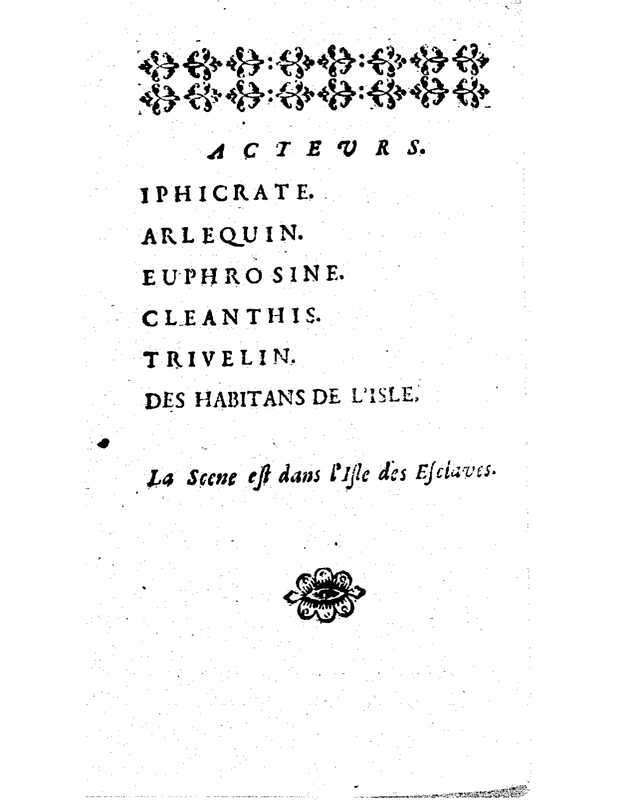 1725 : L’île des esclaves
