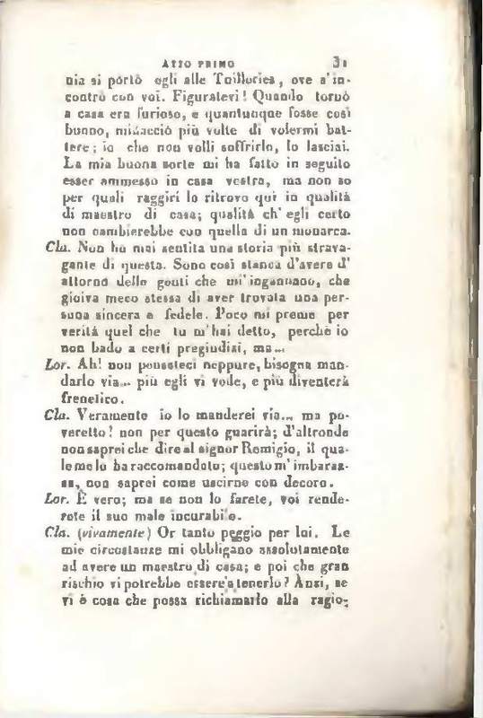 1829 : Le false confidenze [Salvatore Fabbrichesi, 1816]