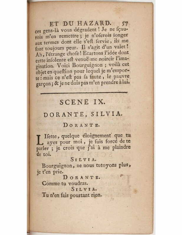 1730 : Le jeu de l’amour et du hasard