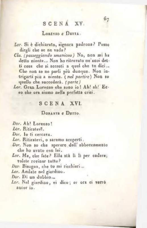 1829 : Le false confidenze [Salvatore Fabbrichesi, 1816]