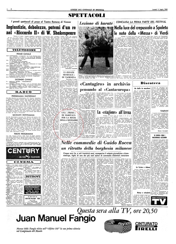 1966 : Il gioco dell’amore e del caso, Revue de presse