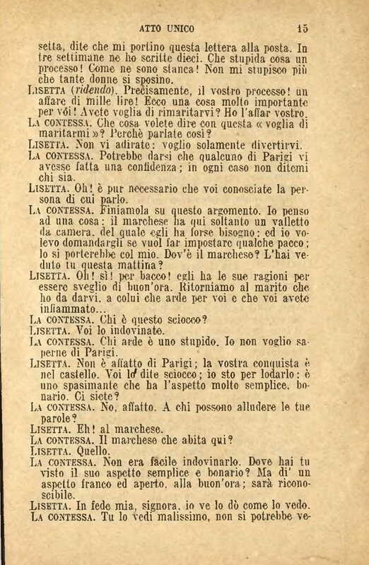 1907 : Il legato (Felicina Sacchetti Parvis)