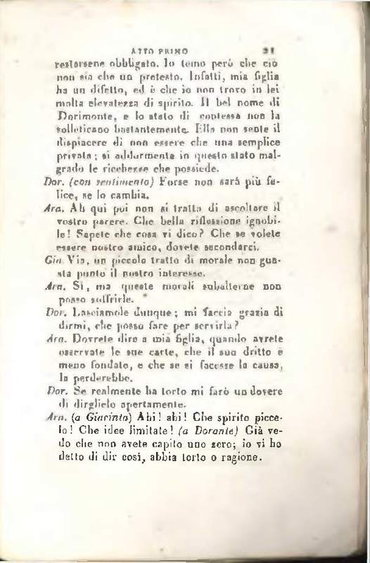 1829 : Le false confidenze [Salvatore Fabbrichesi, 1816]