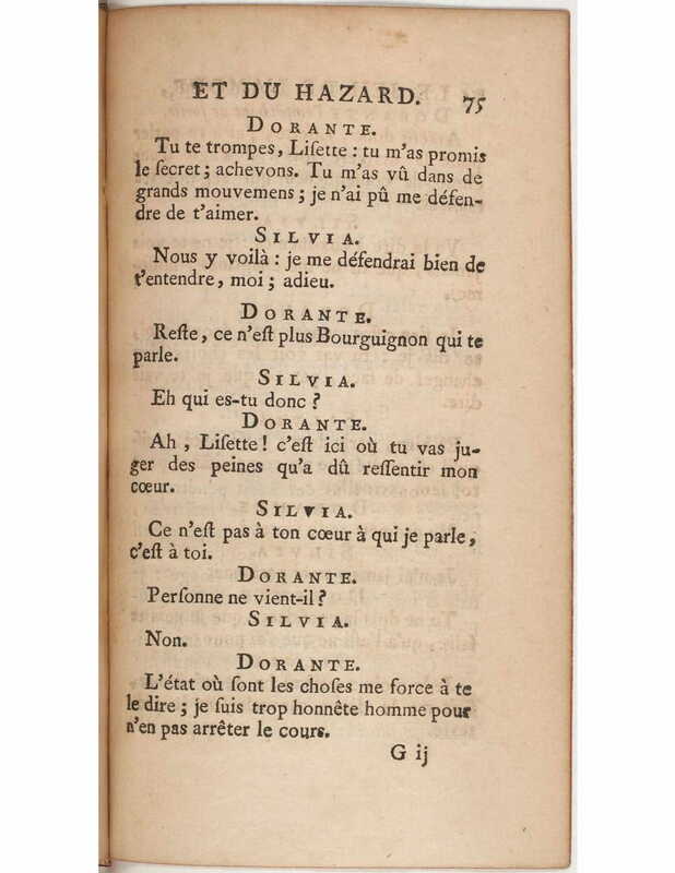 1730 : Le jeu de l’amour et du hasard