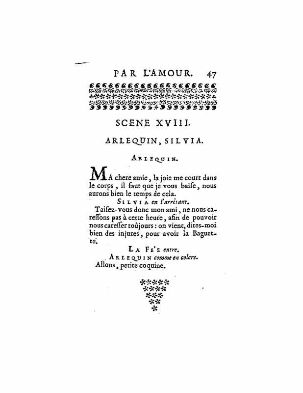 1723 : Arlequin poli par l’amour