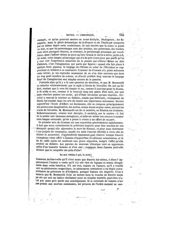 1857 : Le false confidenze, Revue de presse