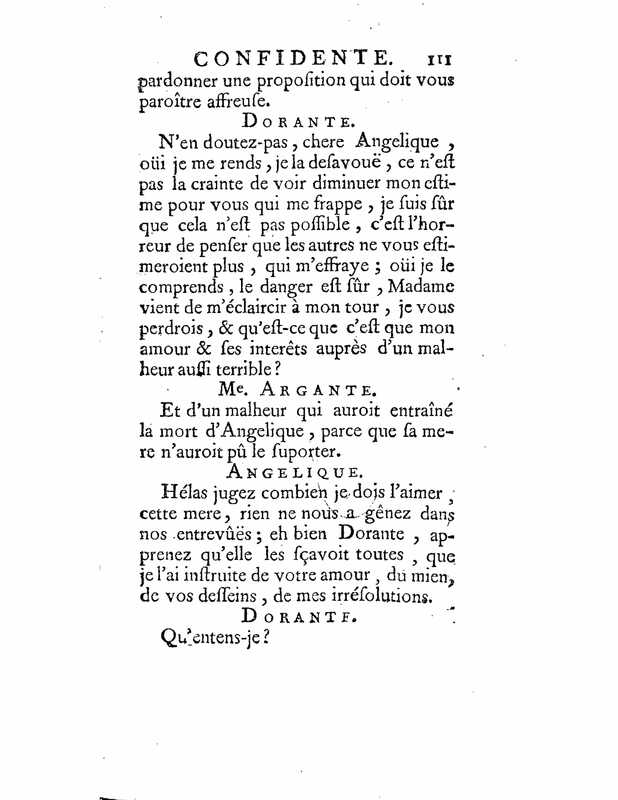 1735 : La mère confidente