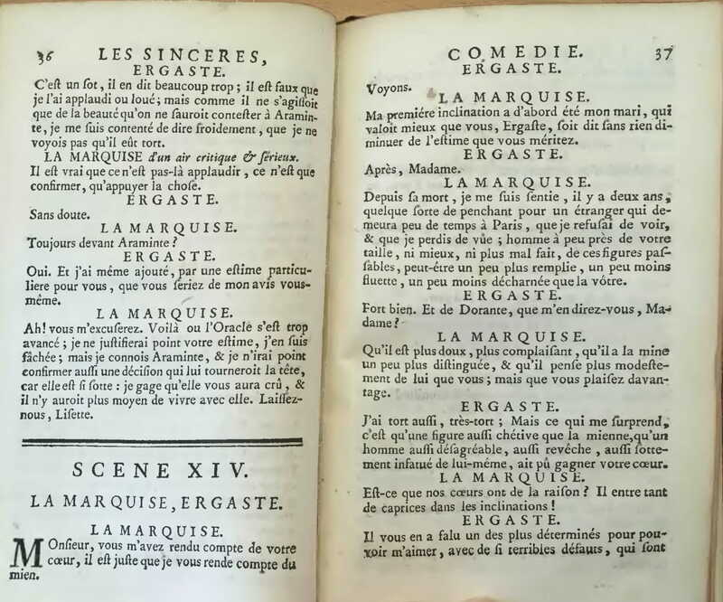 1739 : Les sincères