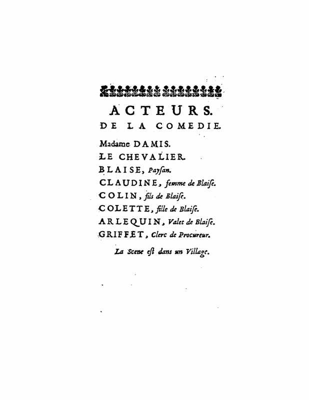 1729 : L’héritier de village