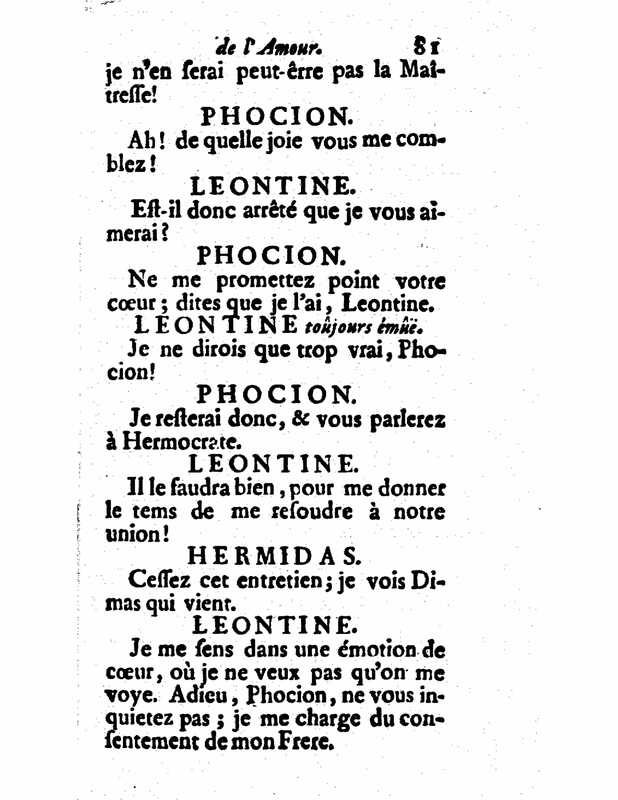 1732 : Le triomphe de l’amour
