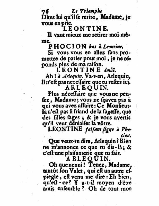 1732 : Le triomphe de l’amour