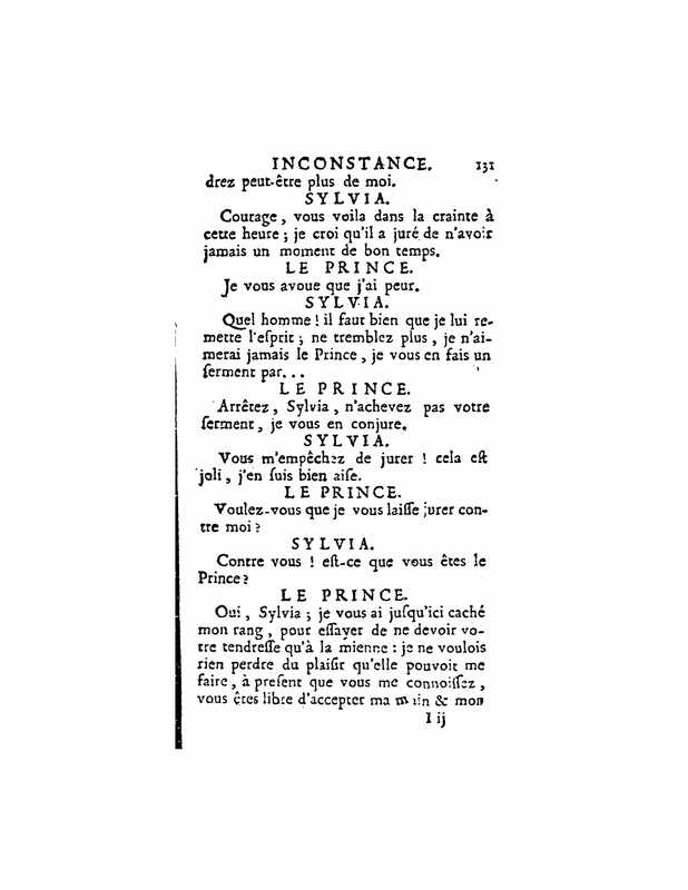 1724 : La double inconstance