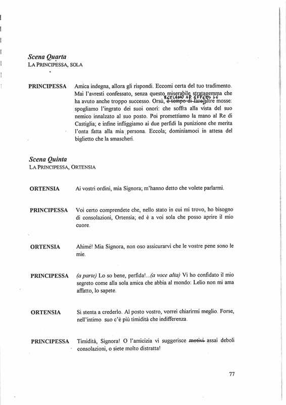 1997 : Il principe travestito (Cristina Pezzoli)