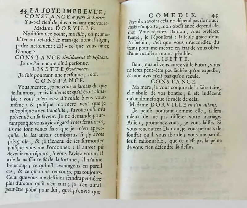 1738 : La joye imprévue