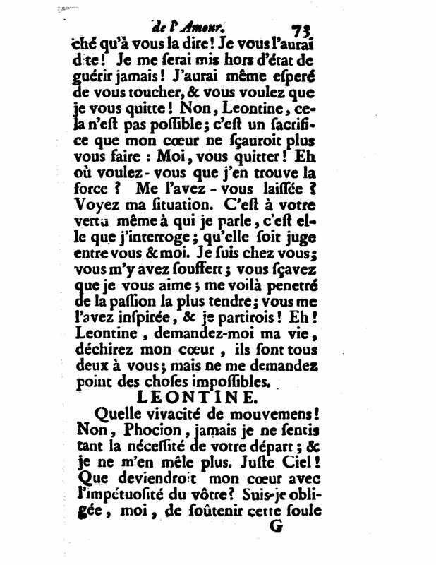 1732 : Le triomphe de l’amour