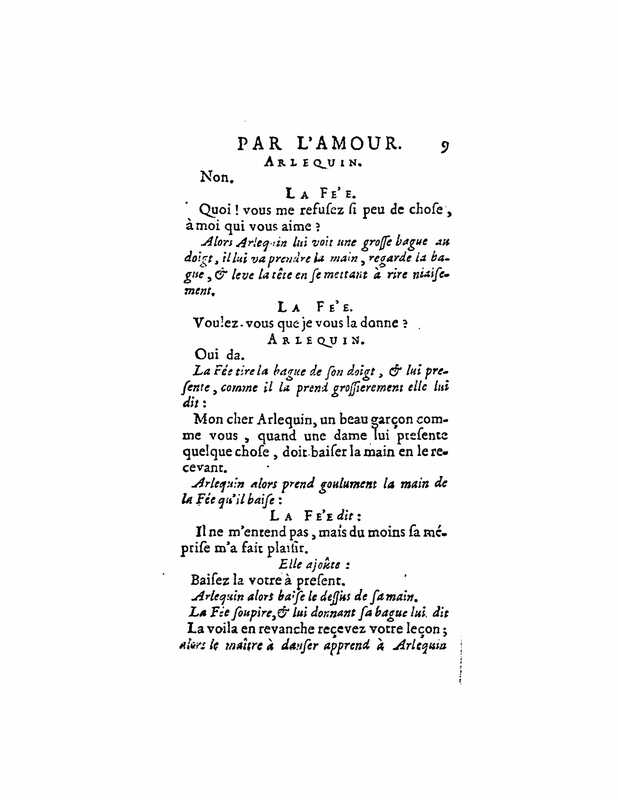 1723 : Arlequin poli par l’amour