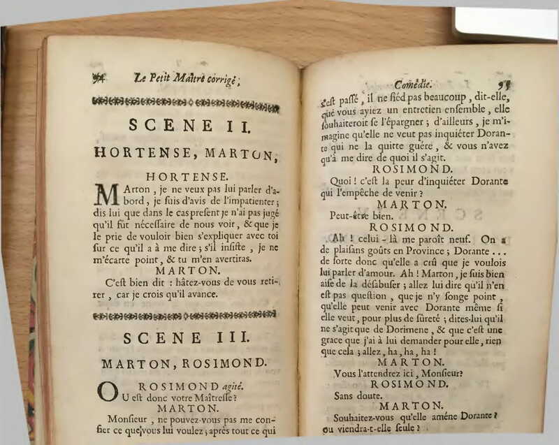 1739 : Le petit-maître corrigé