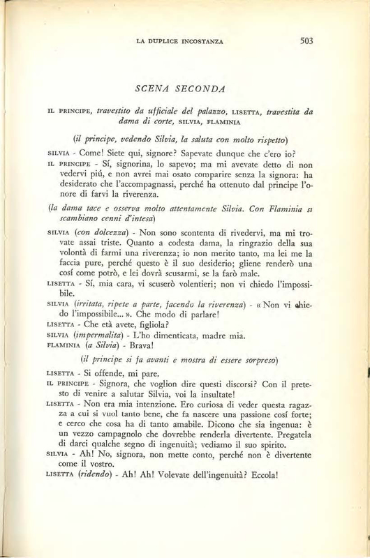 1959 : La duplice incostanza (Marcello Spaziani)