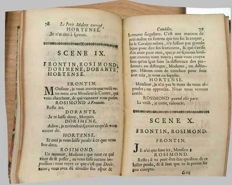 1739 : Le petit-maître corrigé