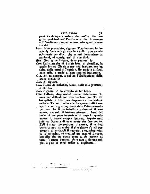 1833 : Le false confidenze