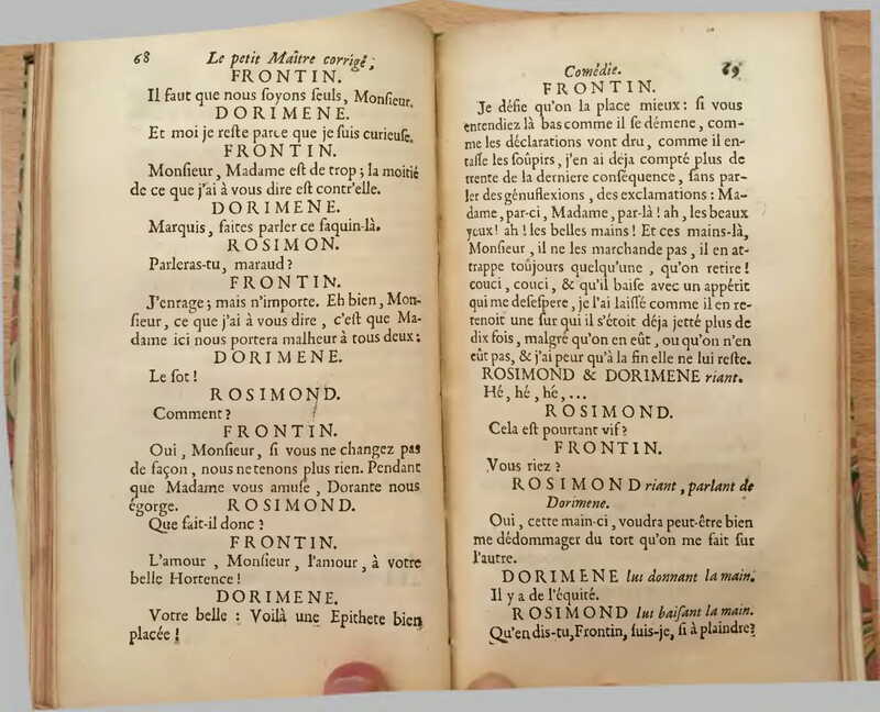 1739 : Le petit-maître corrigé