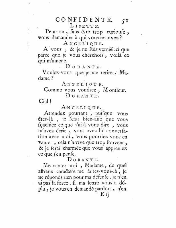 1735 : La mère confidente