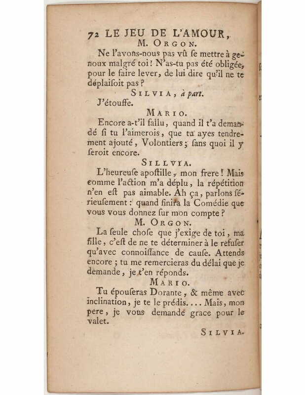 1730 : Le jeu de l’amour et du hasard