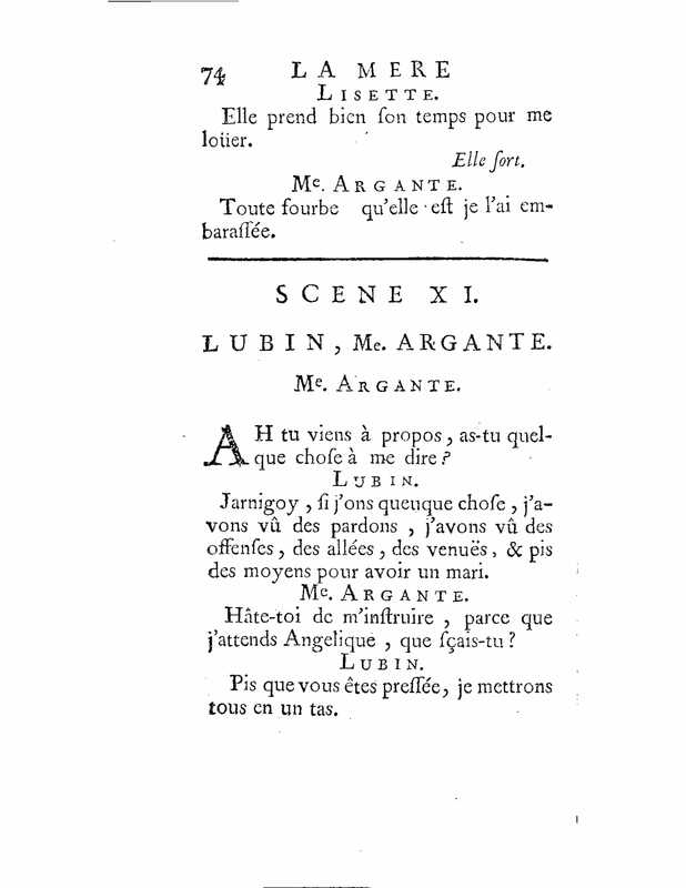 1735 : La mère confidente