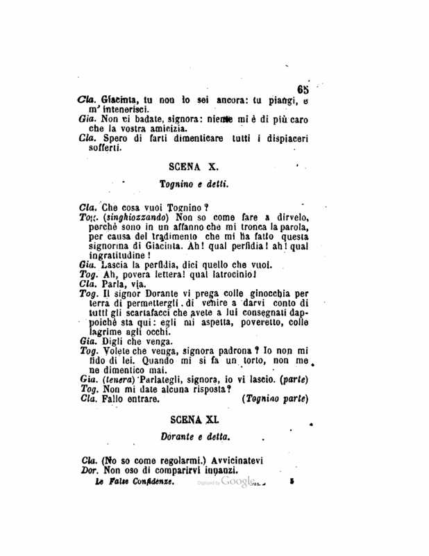 1872 : Le false confidenze