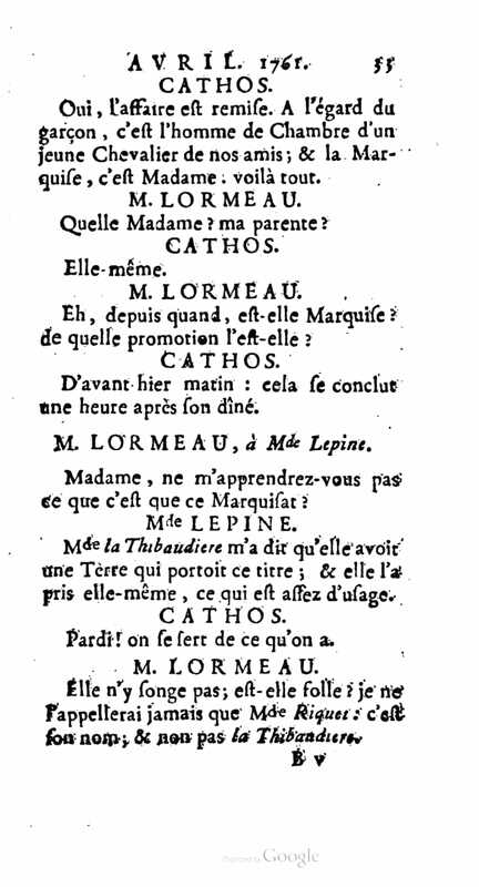 1761 : La provinciale