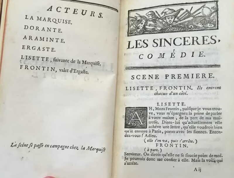 1739 : Les sincères