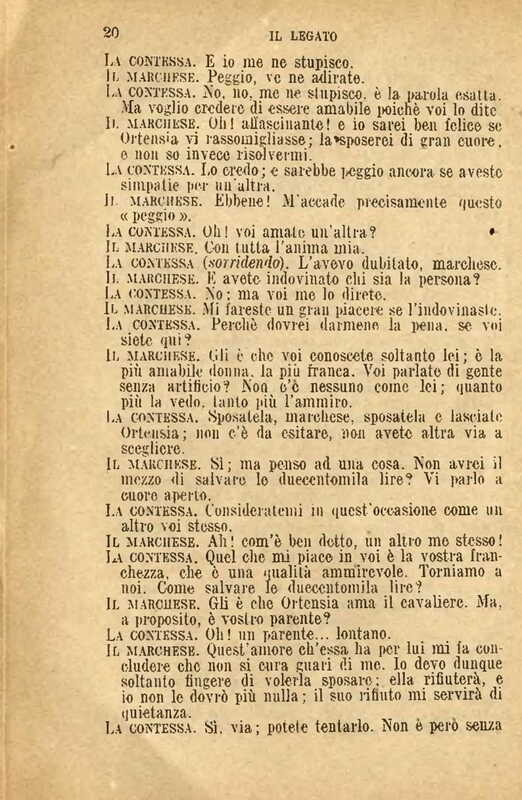 1907 : Il legato (Felicina Sacchetti Parvis)